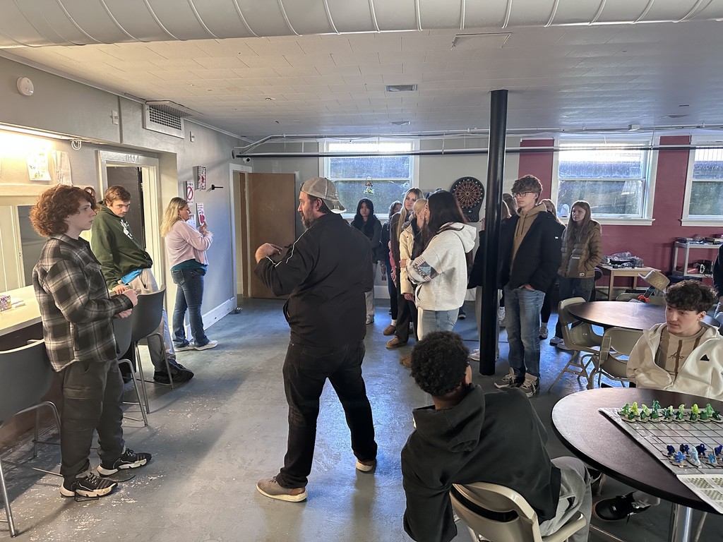 Touring the facility