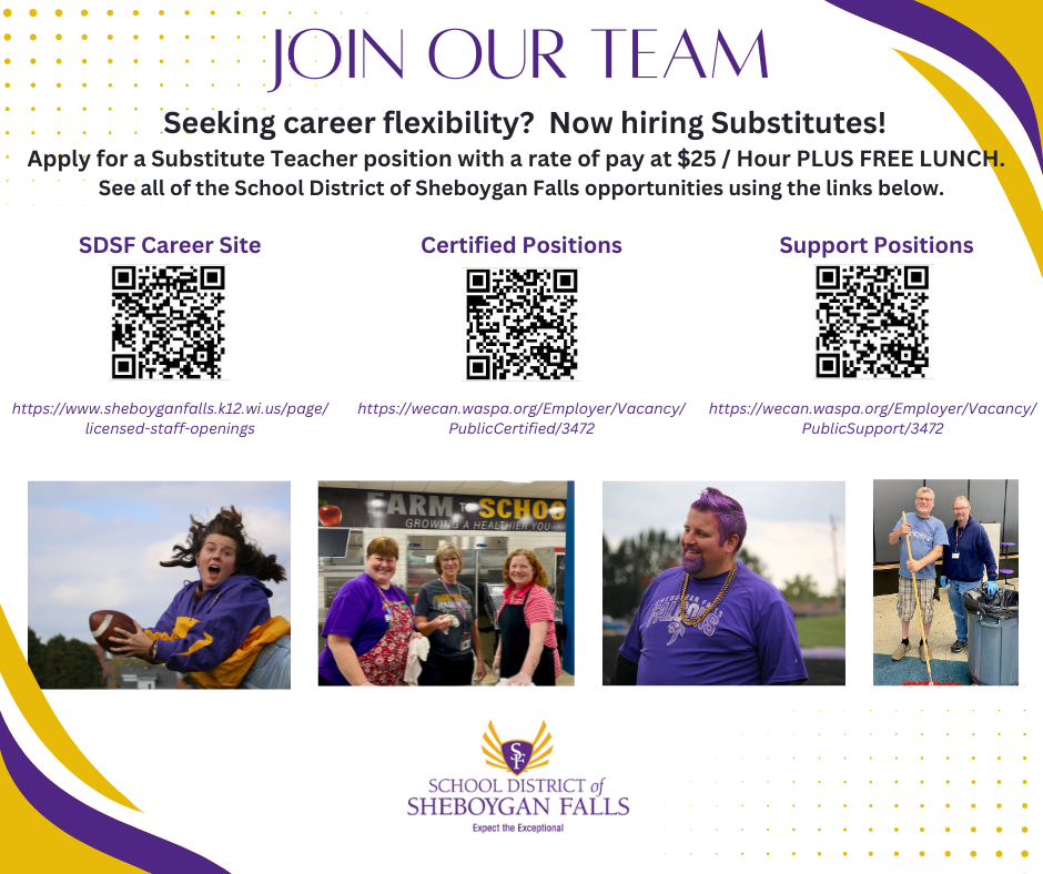 Looking for flexibility? Now hiring substitute teachers!