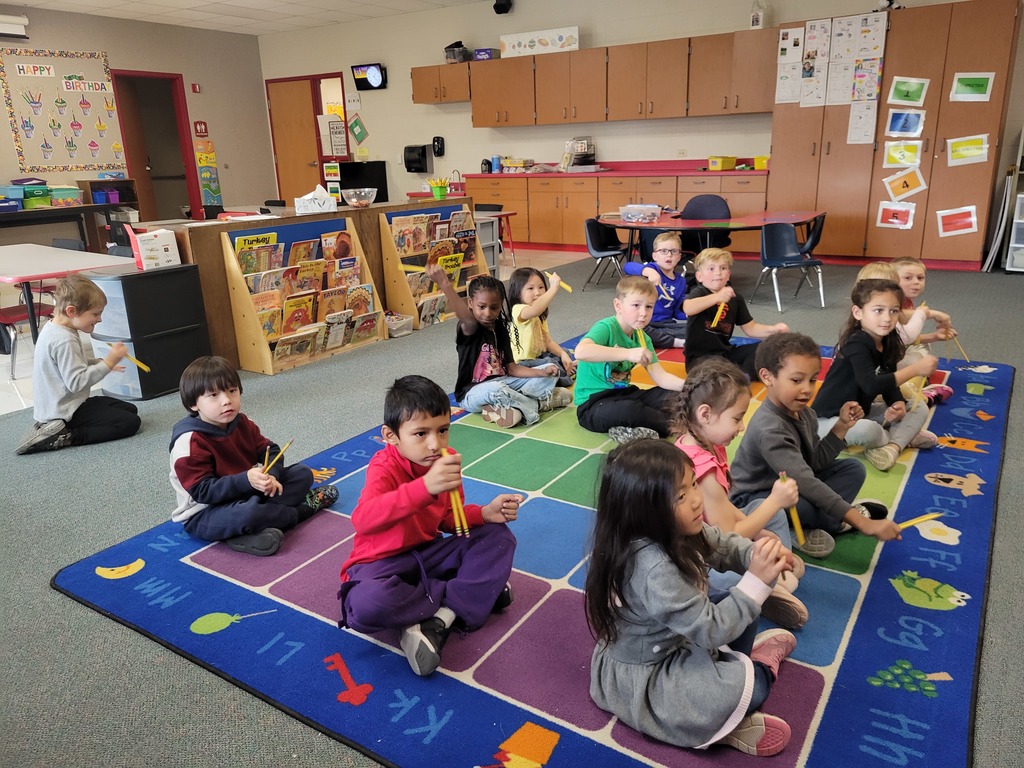 Practicing rhythm and patterns.