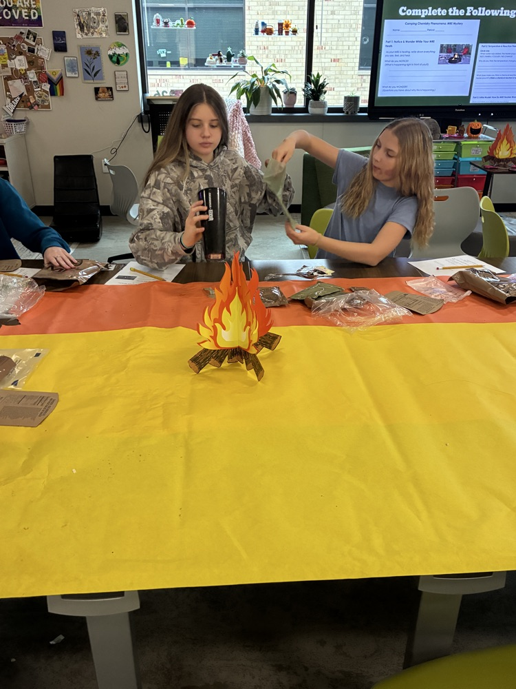 Students enjoying MRE's