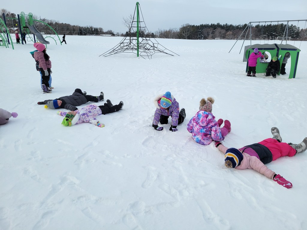 Playing in the snow!