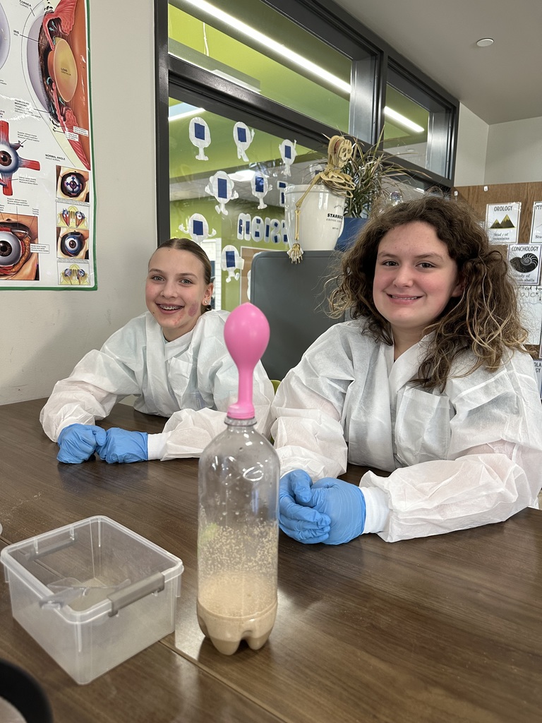 Images show students conducting experiments that show them how Biological Therapies are created. 
