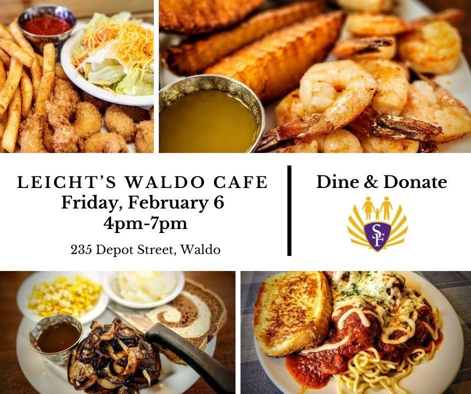 Enjoy a great meal and raise money for Sheboygan Falls Elementary School at the same time! Bring your family and friends to Leicht’s Waldo Cafe tonight from 4-7pm. They’ve generously agreed to donate a portion of tonight’s sales to Falcon Families of SFES. Please help spread the word!