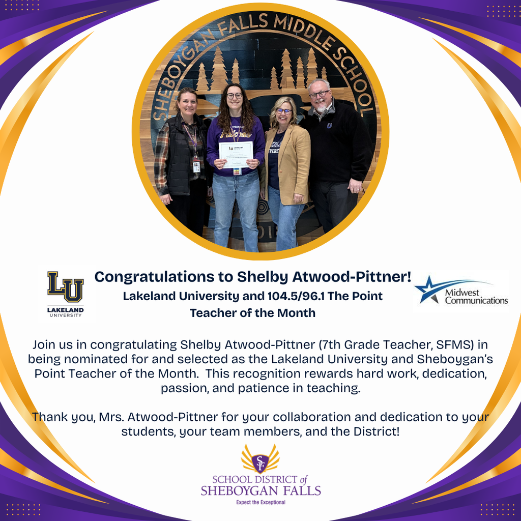 Congratulations, Mrs. Atwood-Pittner!