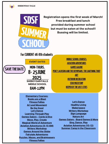 Summer School registration opens March 3rd! We are looking forward to spending 3 weeks in June with everyone! 