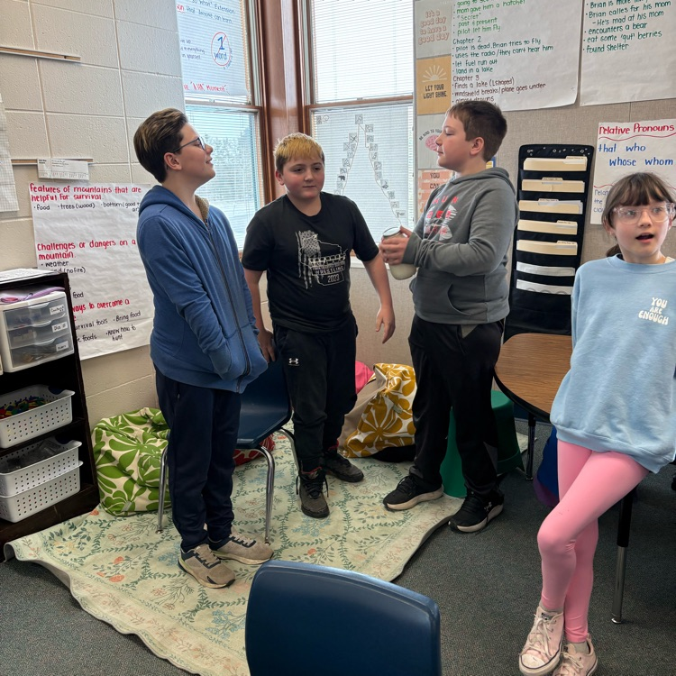 students shaking butter