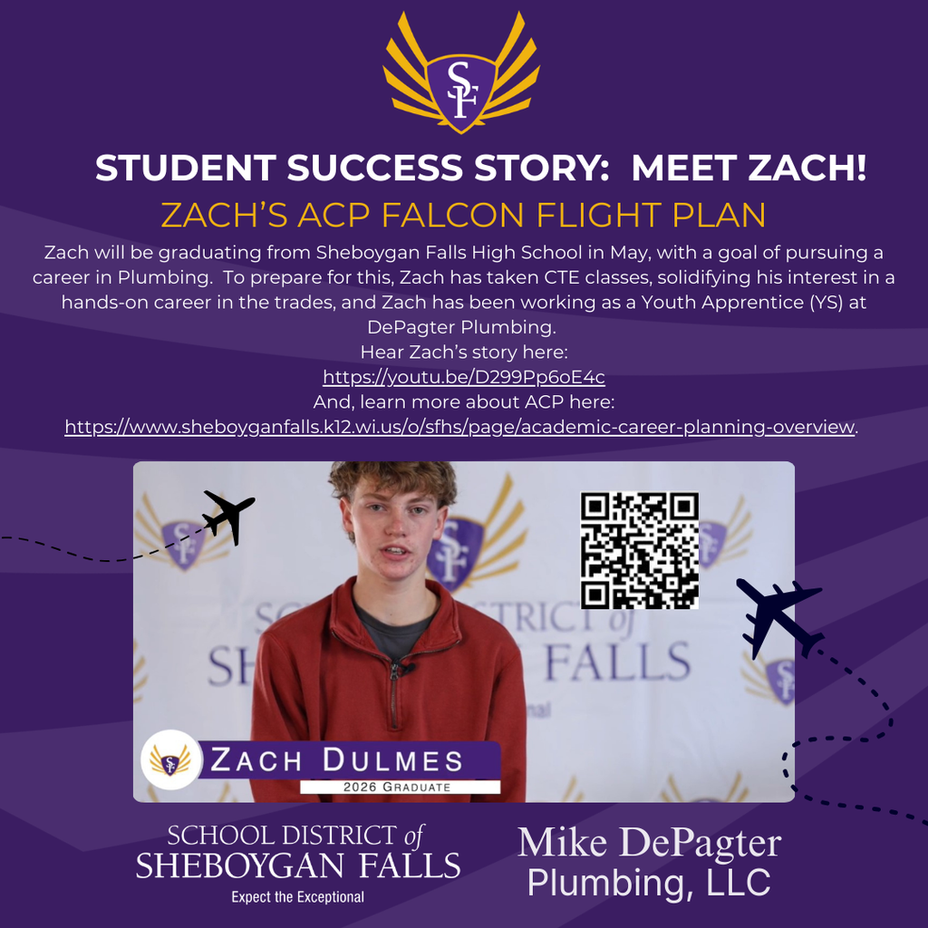 Meet Zach!  Zach's ACP Falcon Flight Plan