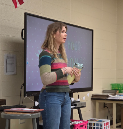 Mental Health of American guest speaker Scarlett presents to Sheboygan Falls High School students on the importance of mental health.