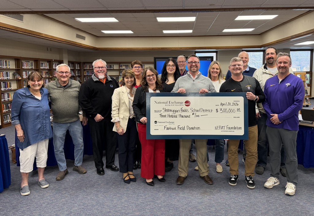 The SDSF accepted a generous donation from the National Exchange Bank & Trust Foundation at the April 20th BOE meeting.