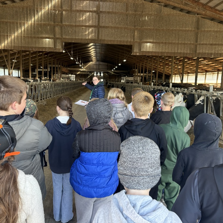 student at the farm