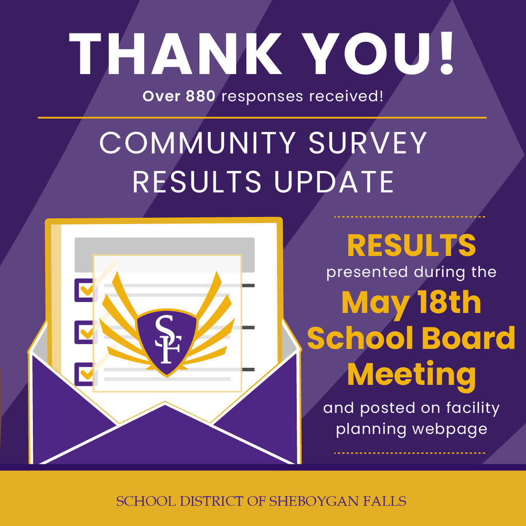 We had over 880 survey submissions, join us at the May 18th School Board meeting for results!