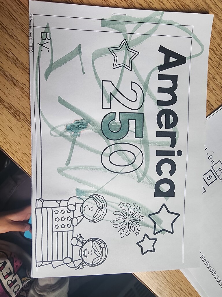 Celebrating America 250!!! America 250 (the Semiquincentennial) is the nationwide commemoration of the 250th anniversary of the signing of the Declaration of Independence, culminating on July 4, 2026. Students took Virtual Field Trips studying Patriotic musems and learned about America's History!