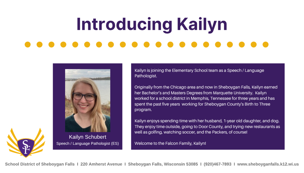 Join us in welcoming Kailyn to the District!