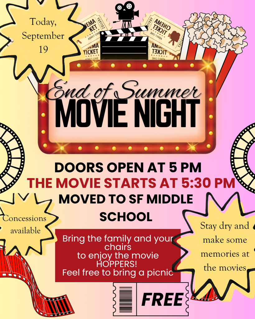 Movie night moved indoors SF Middle School