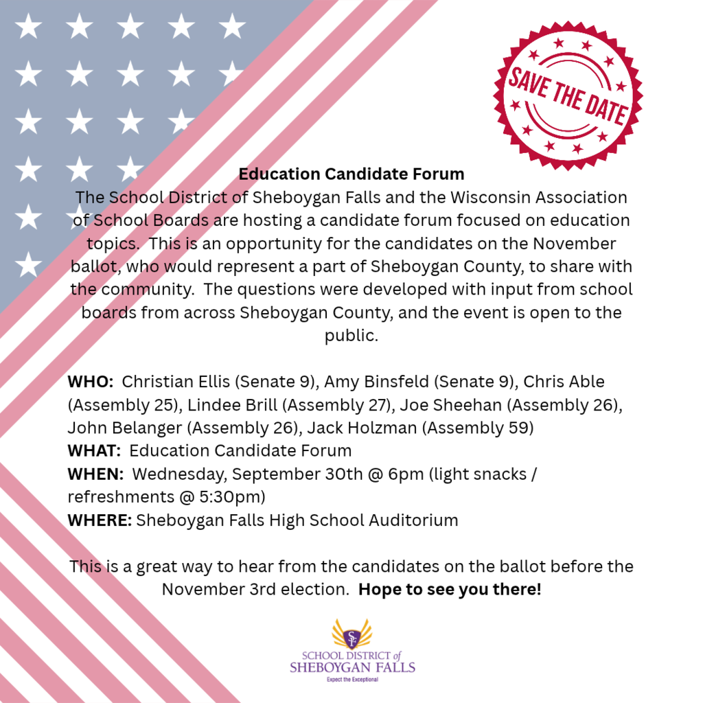 Education Candidate Forum - Save the Date