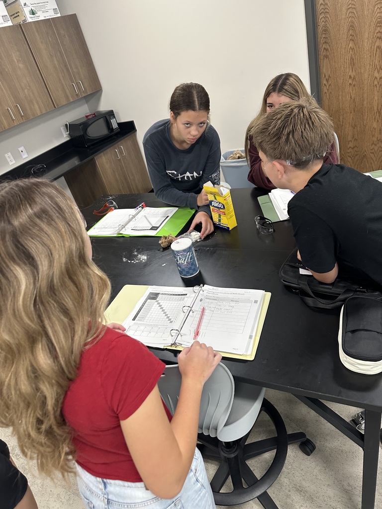 Students are working on testing to prove their claims.
