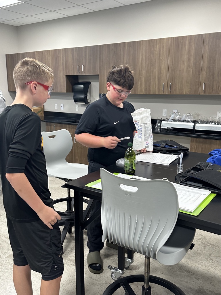 Students are working on testing to prove their claims.