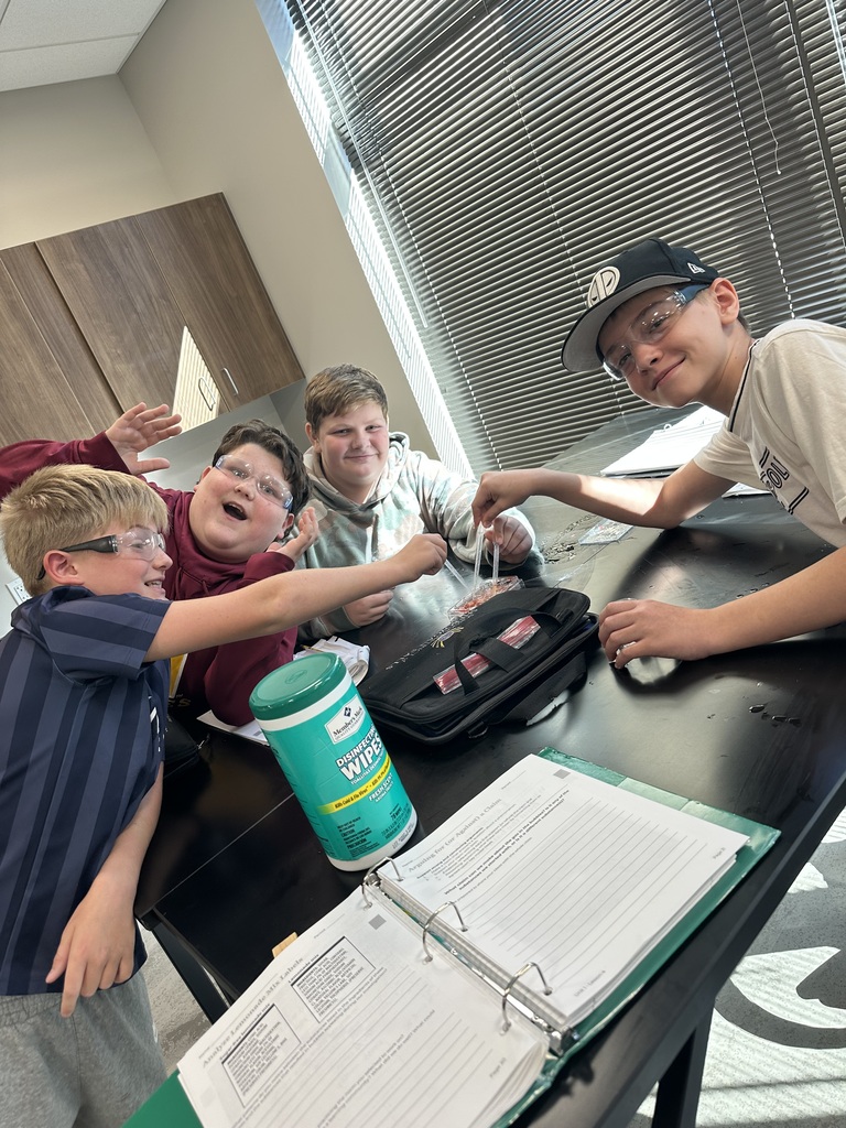 Students are working on testing to prove their claims.