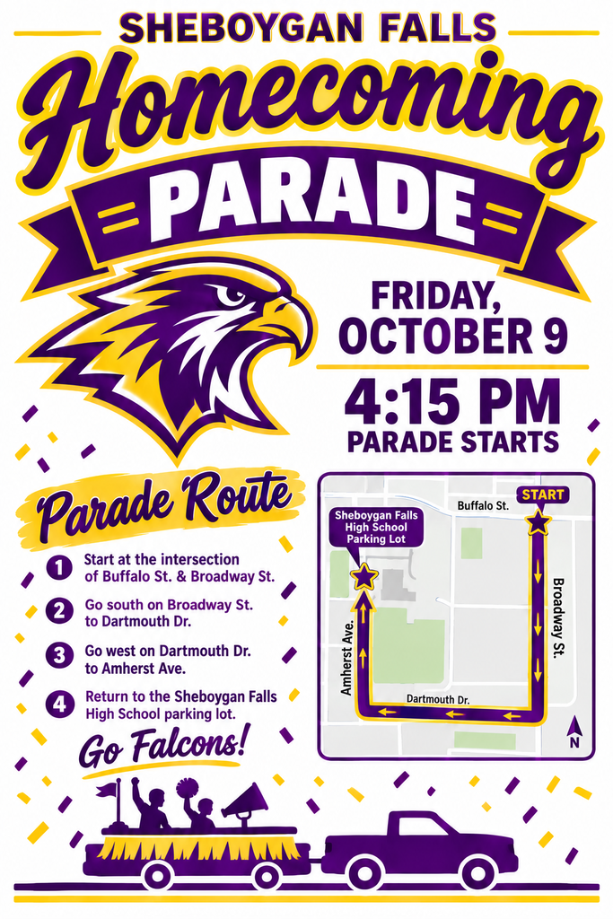 Join us for the homecoming parade on Friday!
