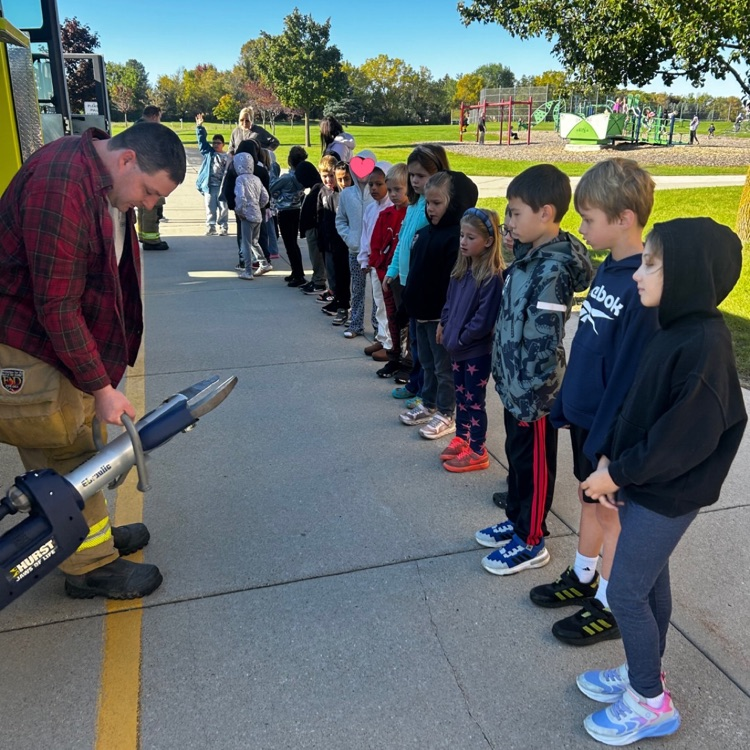 2nd Grade LOVED meeting the Sheboygan Falls Fire Department staff and learning all about fire safety
