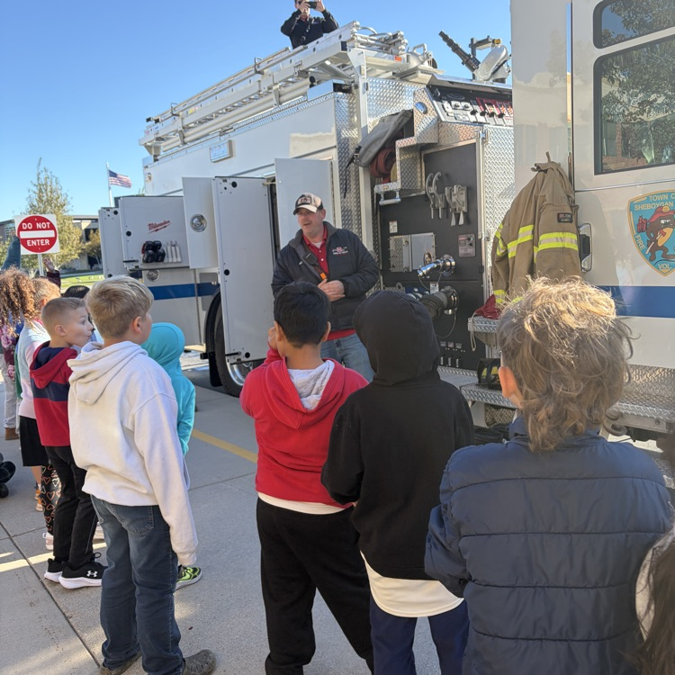 2nd Grade LOVED meeting the Sheboygan Falls Fire Department staff and learning all about fire safety!