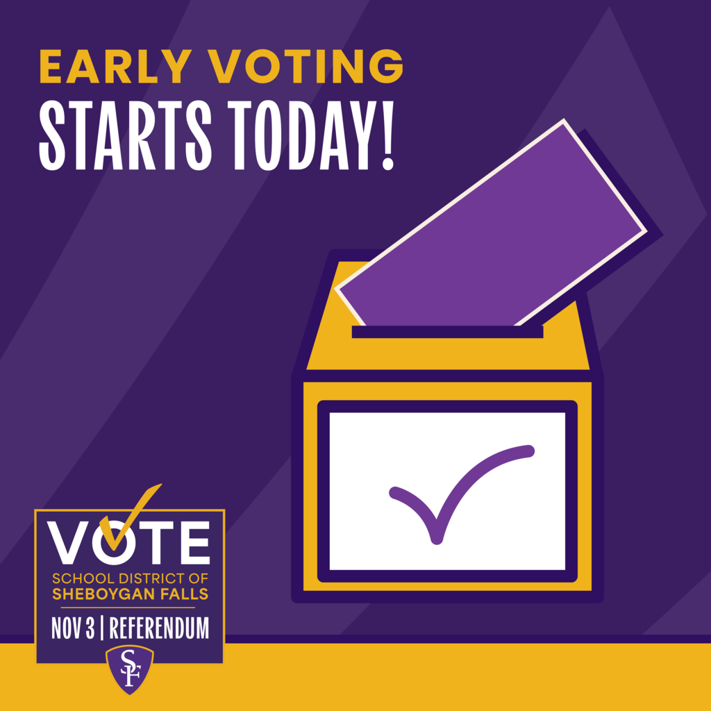 Early voting starts today!
