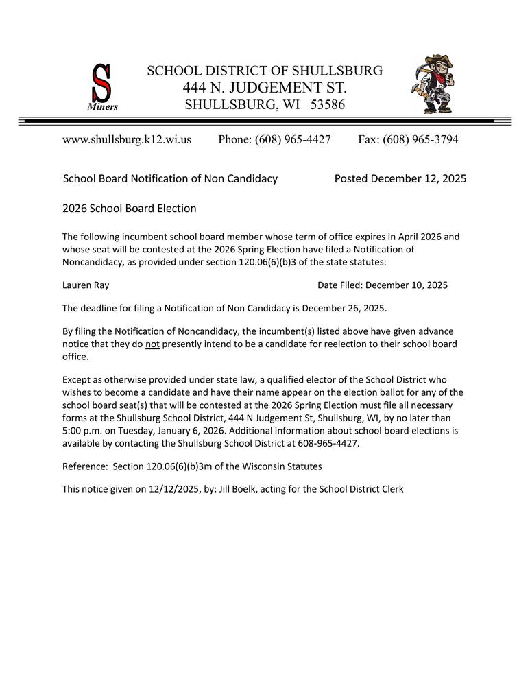 School Board Posting