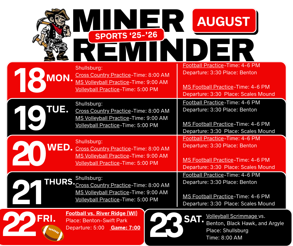Miner Reminder