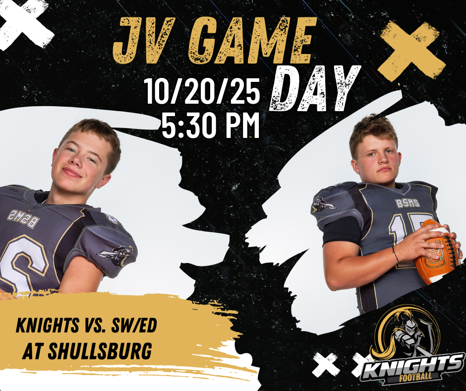 JV football game in Shullsburg tonight!