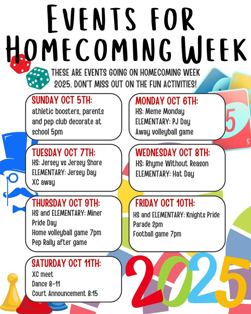 Homecoming is next week!