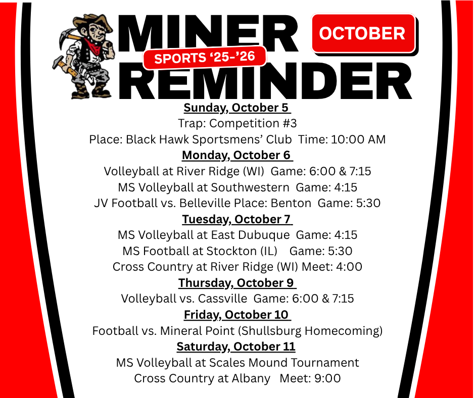 Sports Miner Reminder