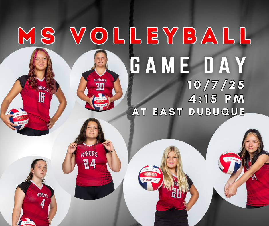 Middle School Volleyball Game in East Dubuque!