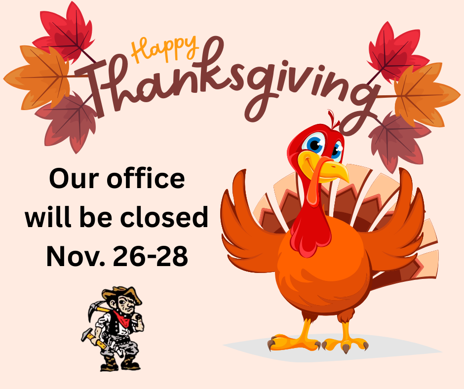 Our  office will be closed Nov. 26-28