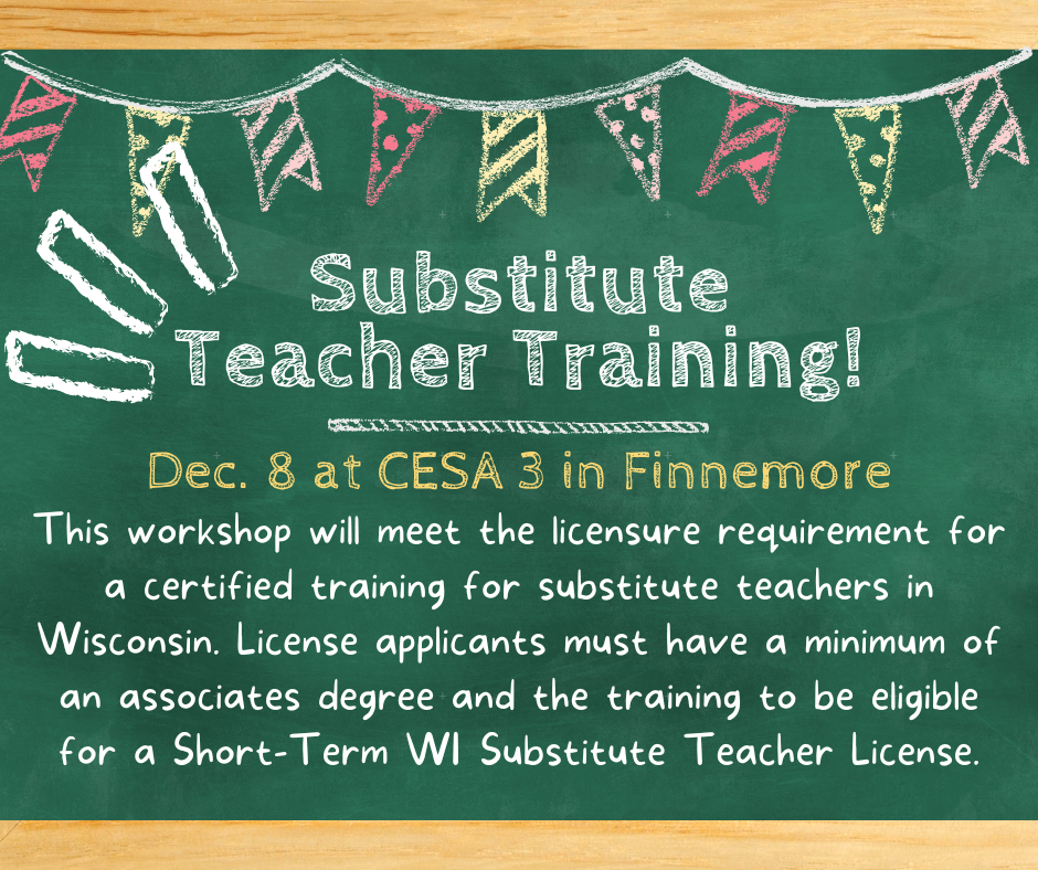 Substitute Teacher Training CESA 3