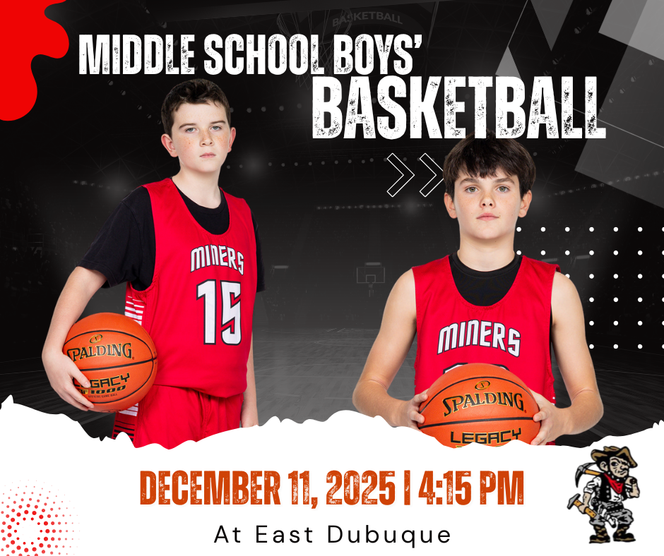 Middle School Boys' Basketball at East Dubuque!