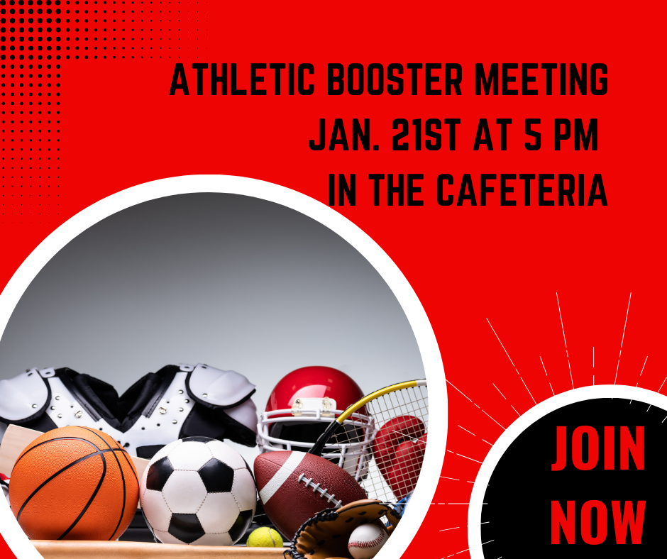 Athletic Booster Meeting on Wednesday!
