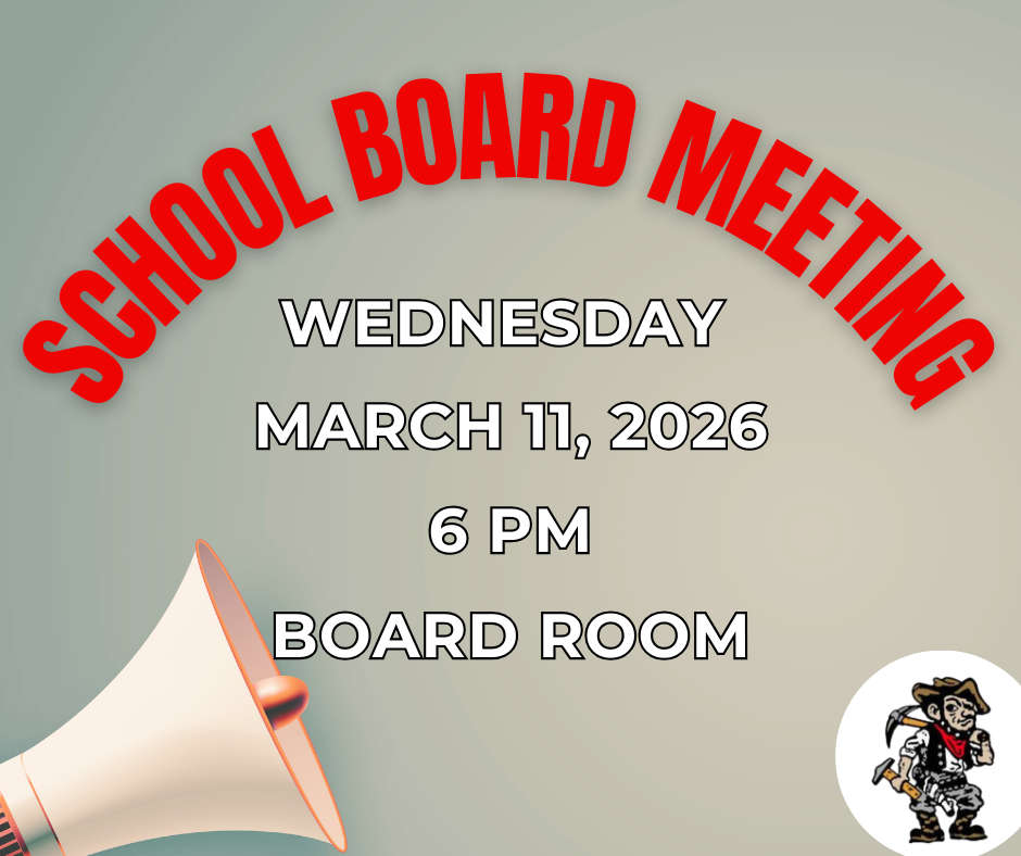 School Board Meeting Marth 11th at 6 PM. 