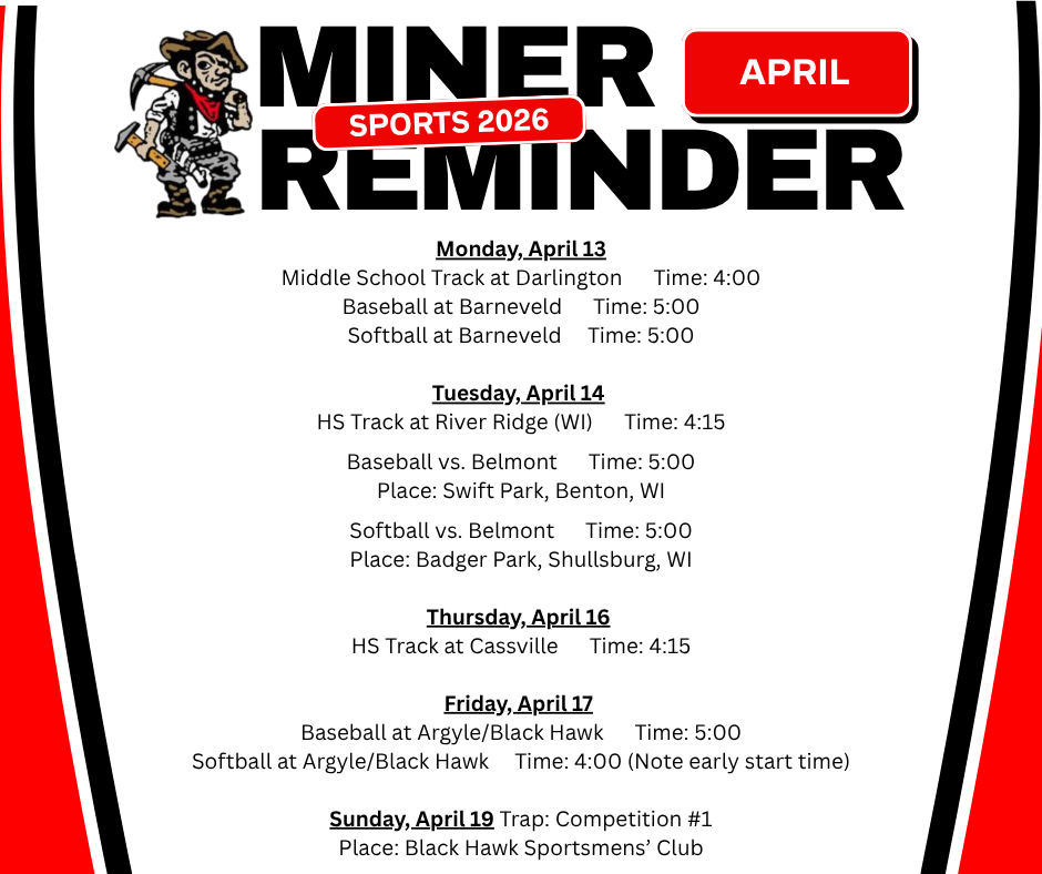 Sports Miner Reminder