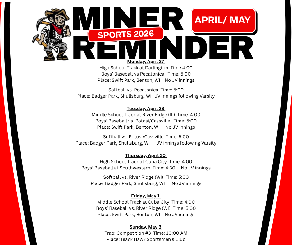 Sports Miner Reminder 