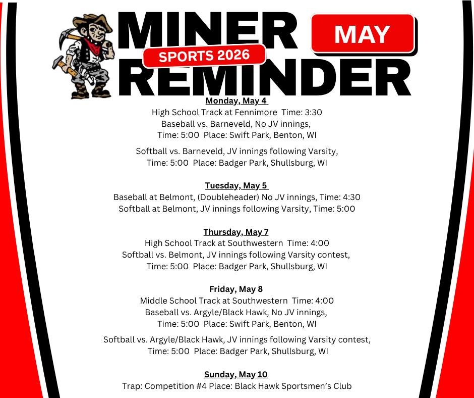 Sports Miner Reminder 