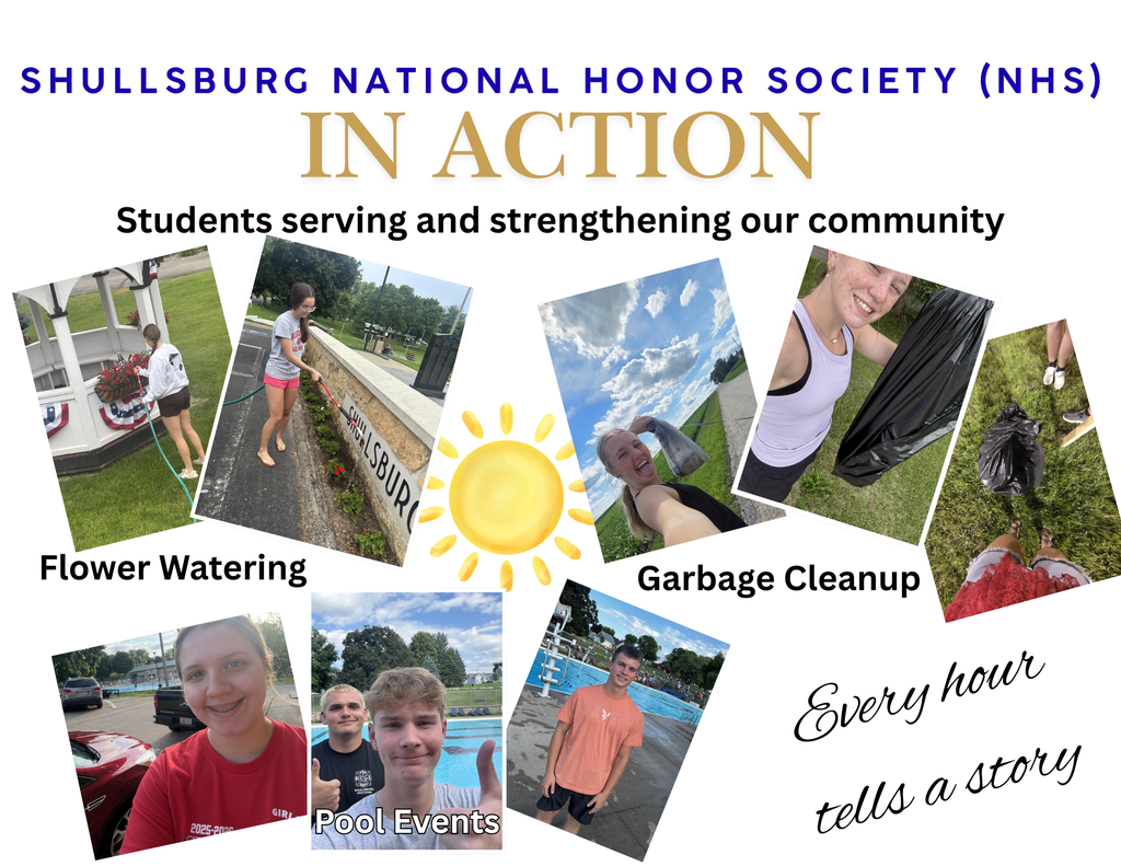 NHS students completing service hours