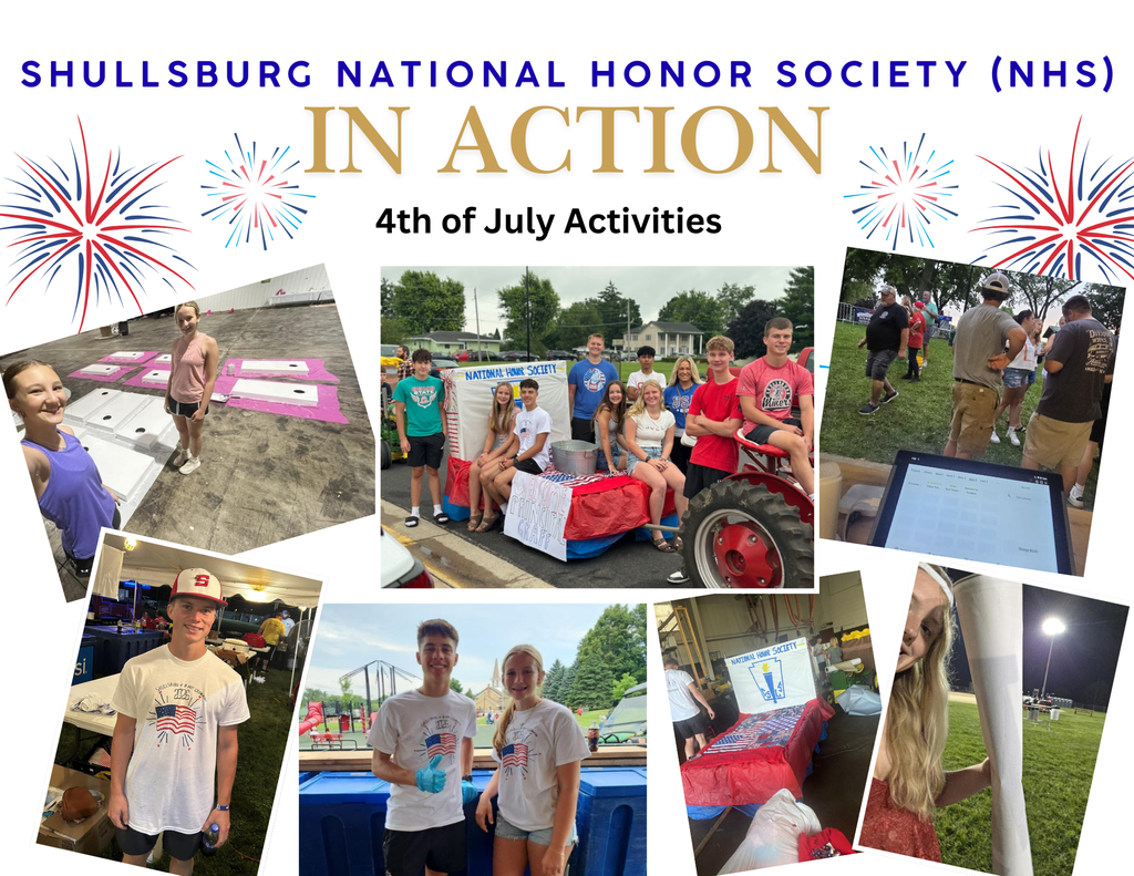 NHS students completing service hours