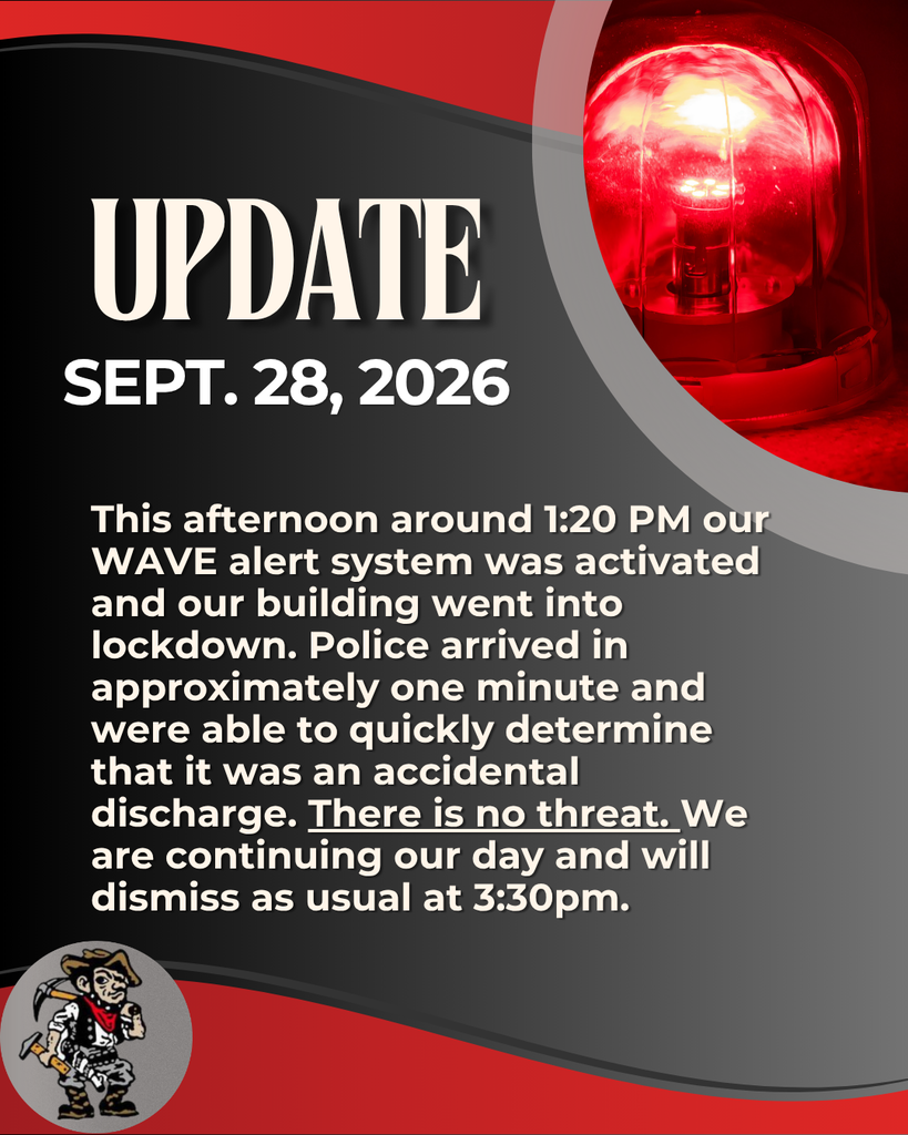 Update: At 1:20 PM on September 28, 2026, an alert activated lockdown. Police arrived within a minute, finding no threat. Dismissal remains at 3:30 PM.
