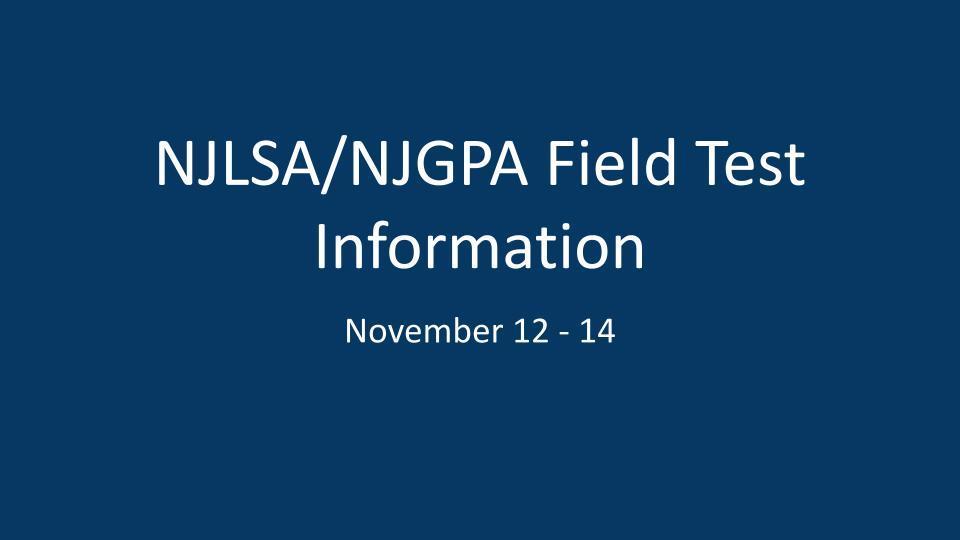 Field Test