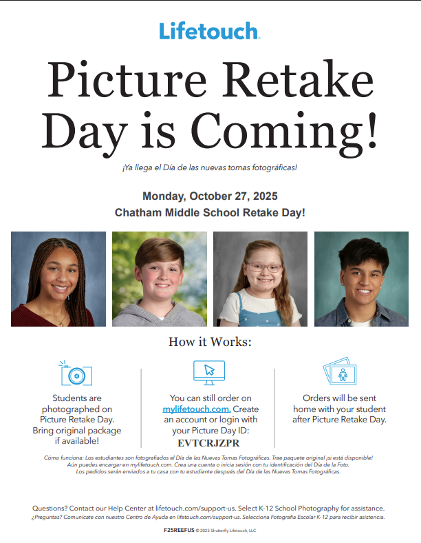 Lifetouch Picture Retake Day Flyer