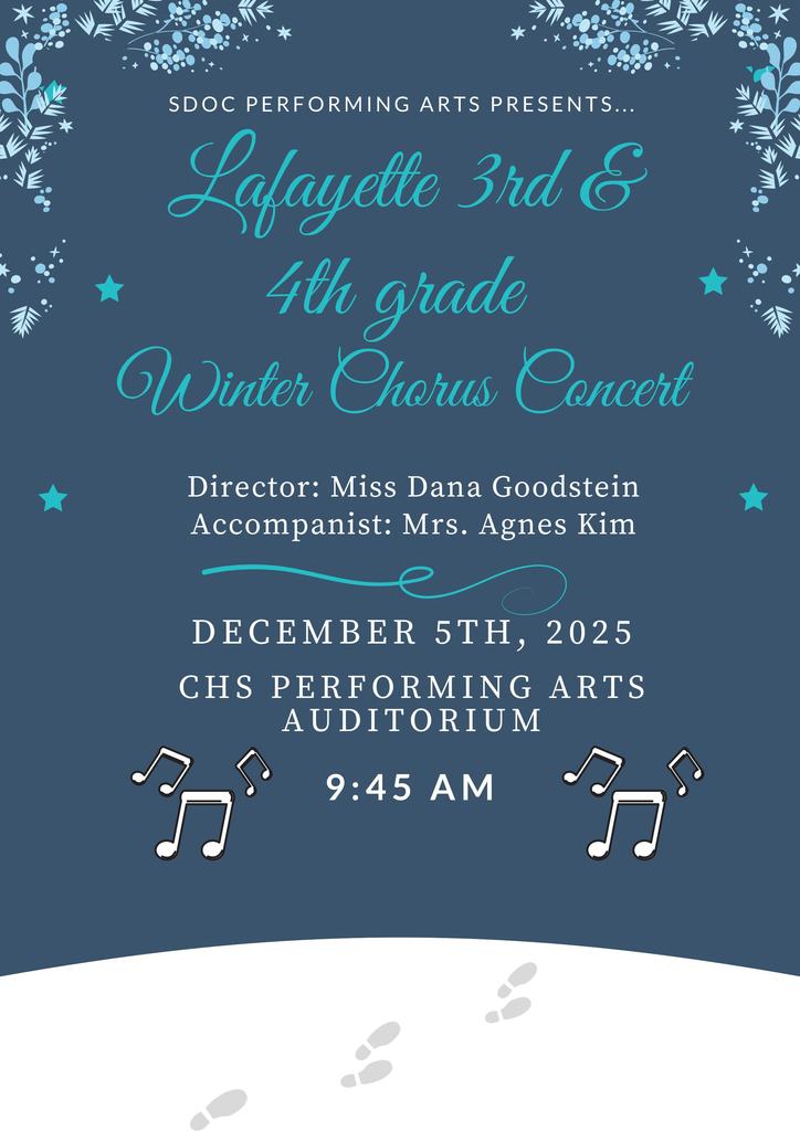 2025 Winter LAF Chorus Concert Program