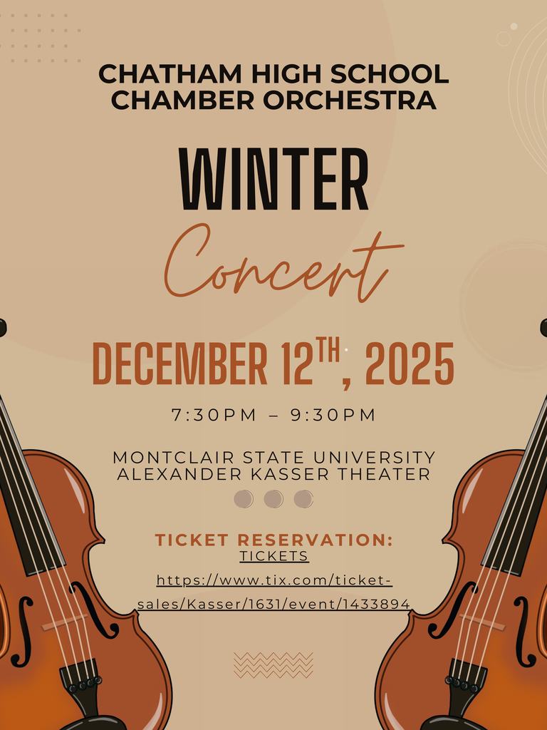 CHS Chamber Orchestra Concert Poster