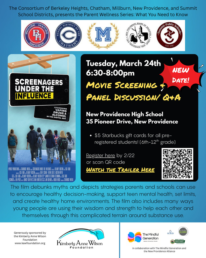 New Providence Event Flyer - Screenagers