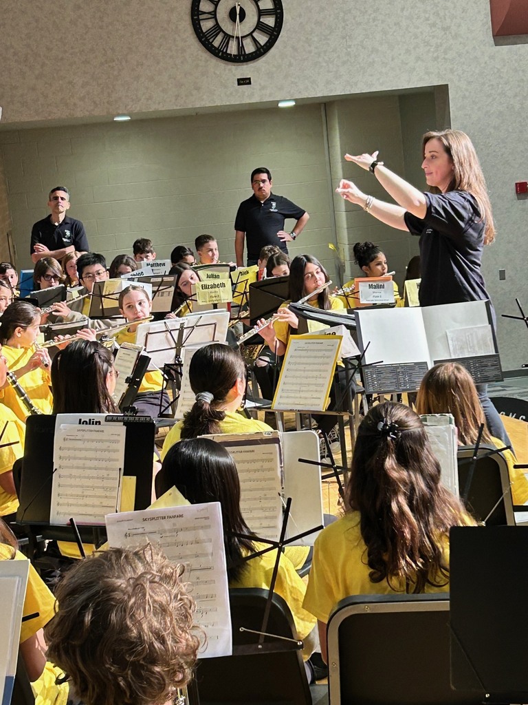Ms. Gaul and the CMS Band Students