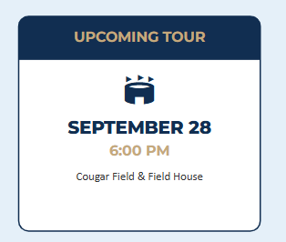 Tour Cougar Field 9/28